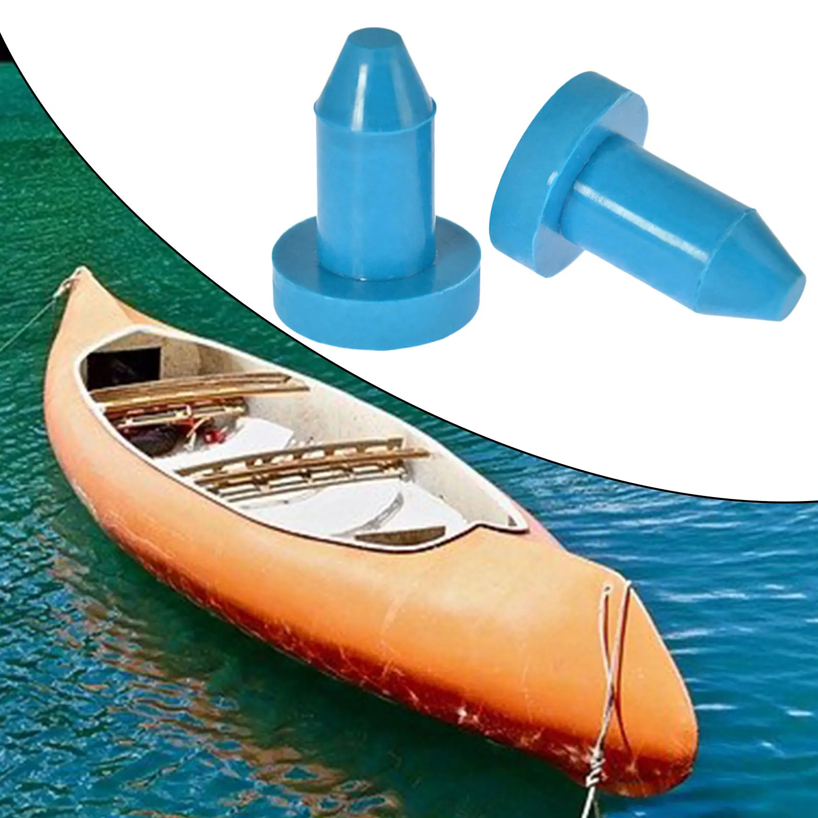 2x Kayak Drain Plugs Drain Holes Stoppers for Kayaks Fishing Boats Replaces 