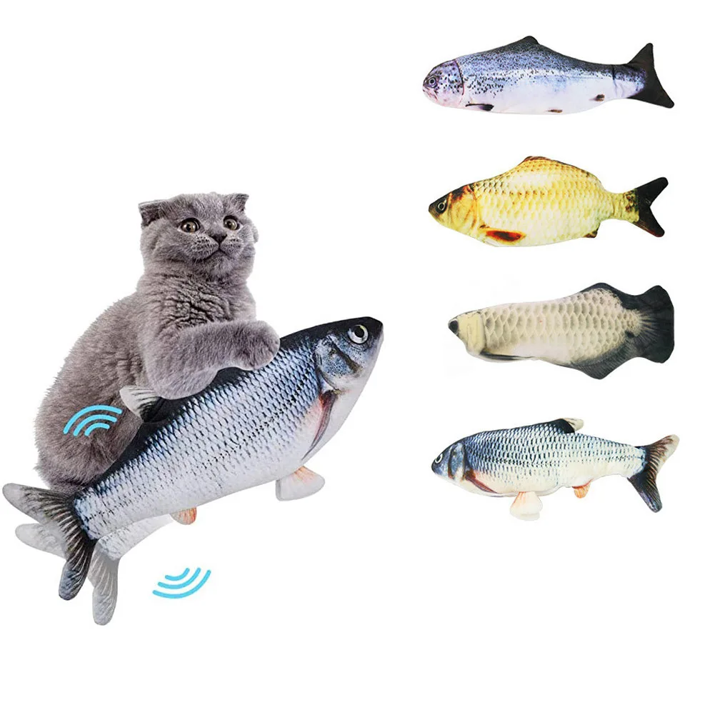 Cat Toys Electric Pet Fish Toy Shaped Toy 1PC Cat Wagging Catnip Toy