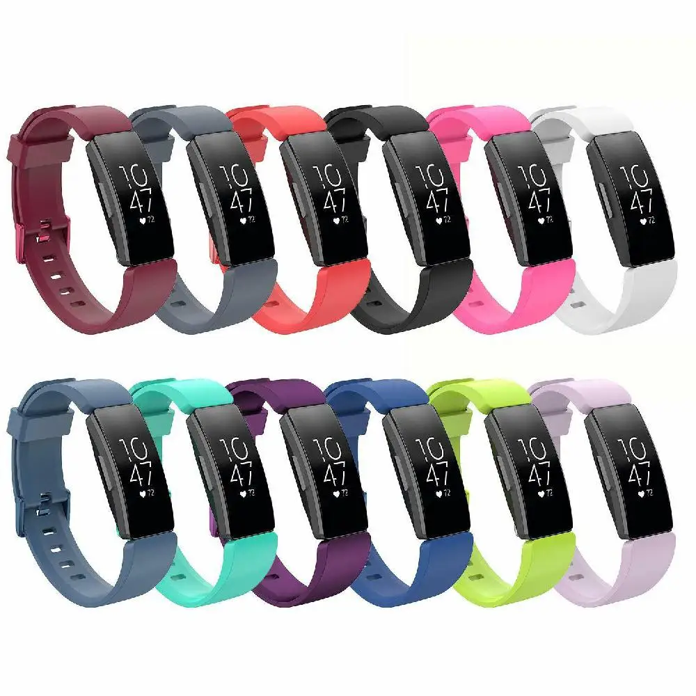 Силиконовый ремешок для Fitbit Inspire HR мягкий силиконовый часов Замена Смарт носимые