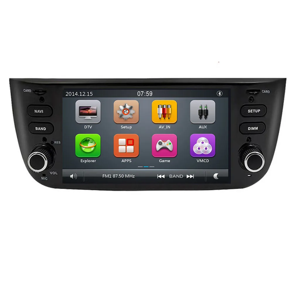 Clearance Car DVD GPS Player For FIAT LINEA PUNTO EVO Auto Radio Stereo BT Wifi Octa Core Mirror Link MAP DVR SD back camera 2