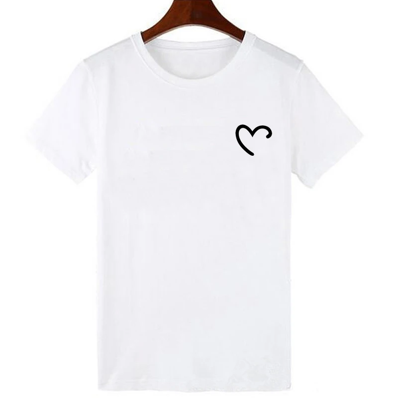 ZOGANKIN модные женские туфли футболка Повседневное короткий рукав топы, футболки с милым принтом магазин одежды Tosp тройник женский, с круглым вырезом, уличная одежда - Цвет: HYY-WTQ0079-White