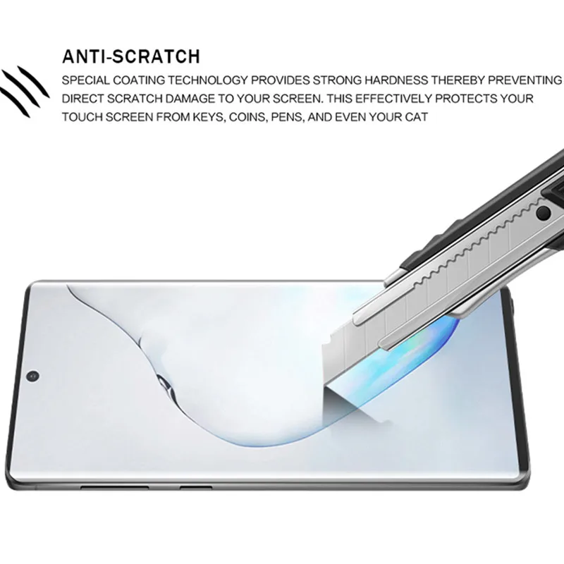 15 шт. Защитные пленки для samsung Galaxy Note 10 Pro 9 8 Note9 Note8 закаленное стекло Полный клей полный защитный чехол твердая пленка