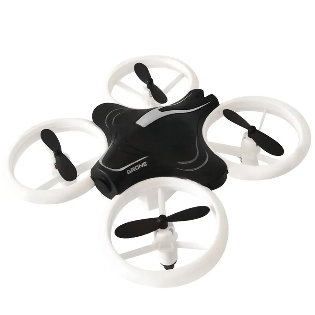 RC Drone Fixed high four-axis plastic aircraft with high-definition aerial camera model remote control drone children's toys - Color: Blue