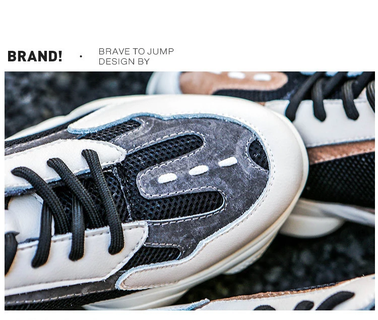 Casual Shoes Women Dad Shoes Ladies Autumn New Sneakers Real Leather Casual Shoes Woman Breathable Female Chunky footware