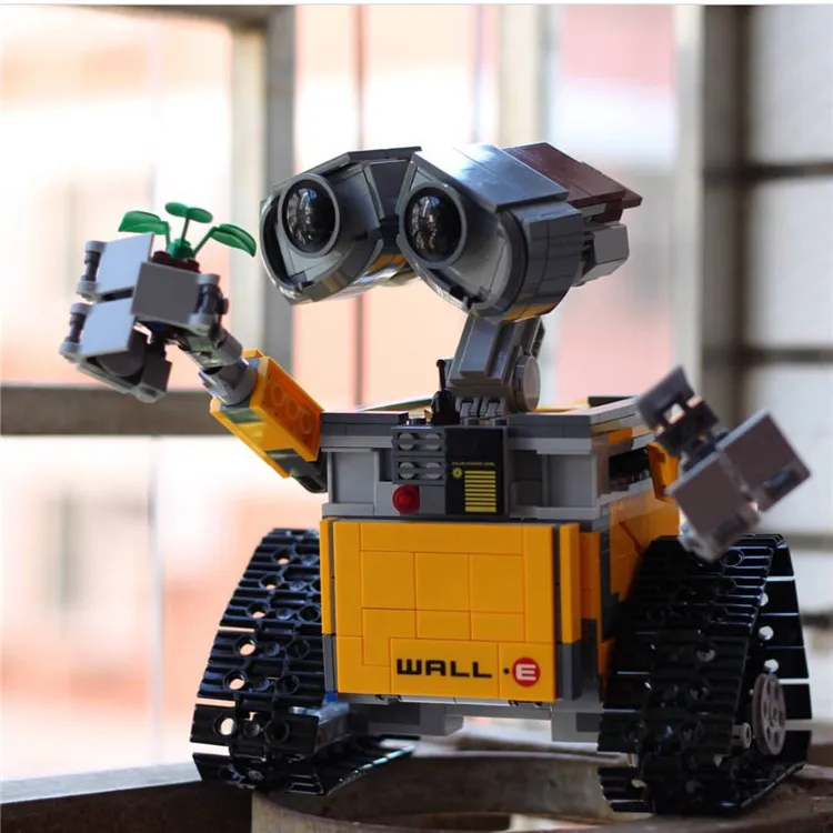 

16003 687pcs Idea Robot WALL E Set Model Building Blocks Kits compatible with 21303 toys for children gift