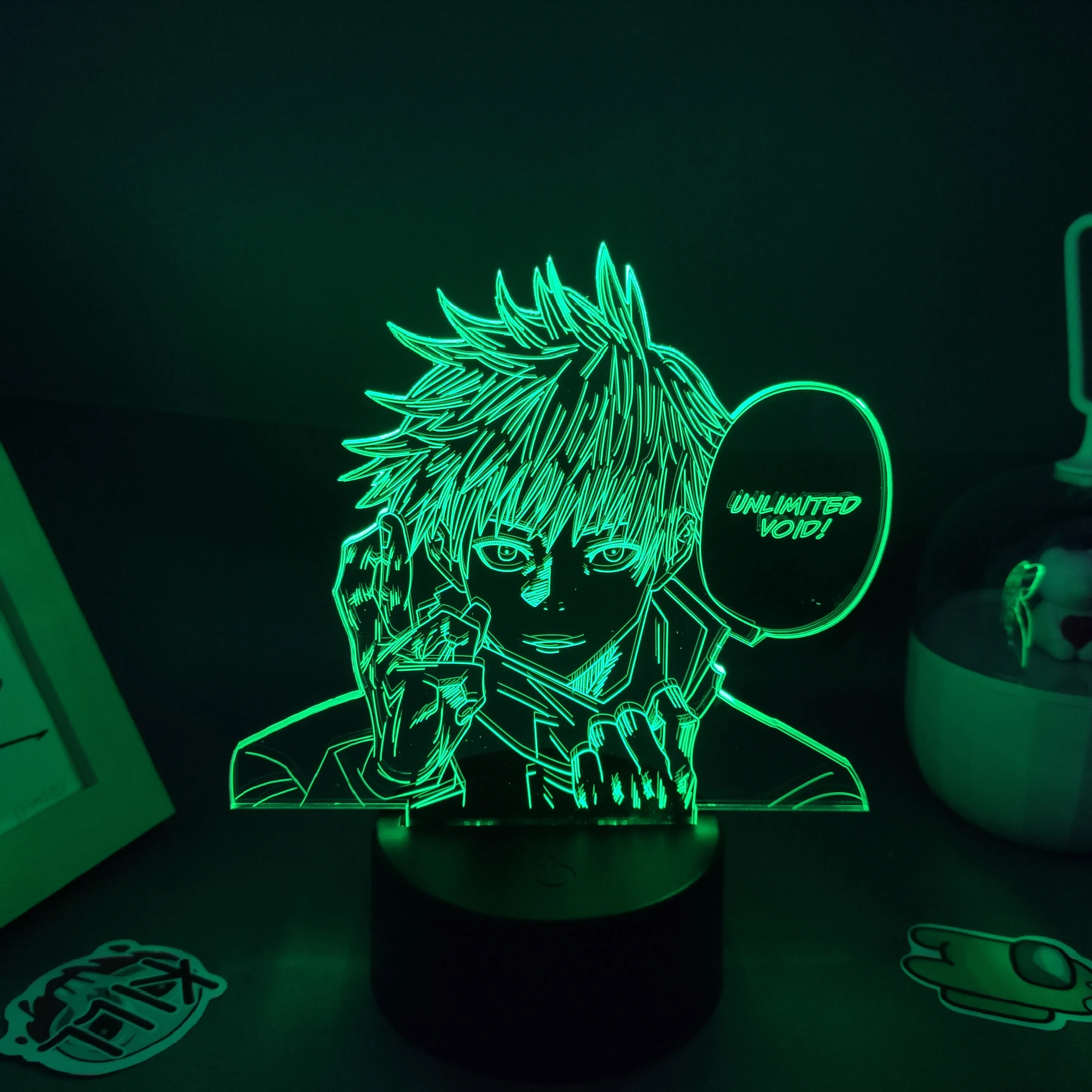 Anime Jujutsu Kaisen Figure Inumaki Toge 3D LED Lava Lamps RGB Night Lights Bedroom Table Decor Birthday Manga Gifts For Friends cat night light