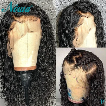 

Newa Hair Water Wave Full Lace Human Hair Wigs With Baby Hair Brazilian Full Lace Wig Pre Plucked Remy Hair Lace Wigs 130/150%