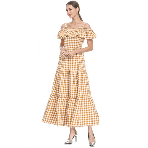 

Spring Korean Version Women Dress 2019 New Style Summer One Neck Work Wear Female Fashion Loose Simple Temperament Long Dresses