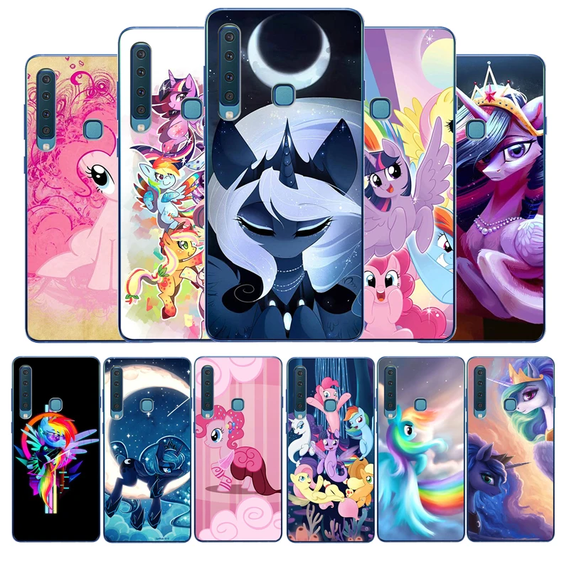 Чехол для телефона My Little Pony с радужными панелями и облаками Samsung A3 A5 A6 A7 A8 A9 2015 Pro