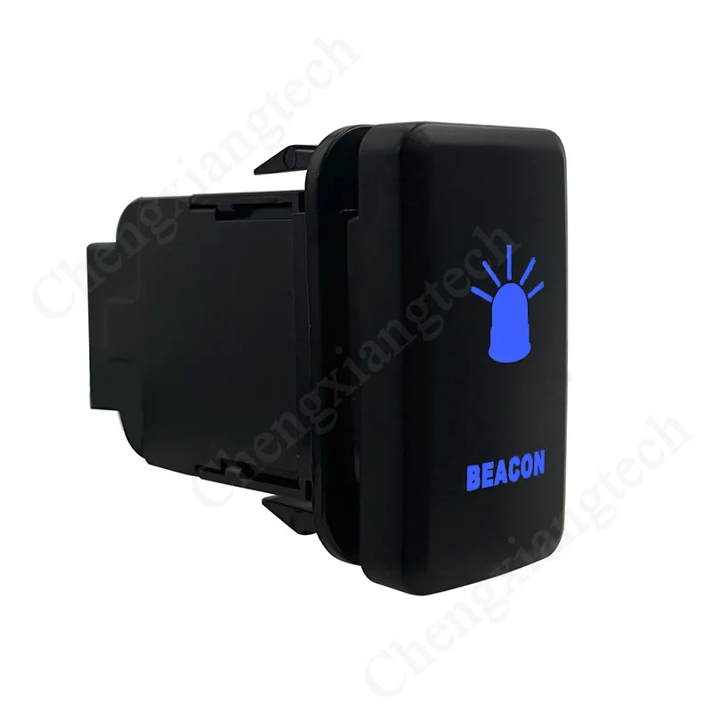 12V Blue Led BEACON Push Button Switch For Toyota Landcruiser Hilux Prado 120 SERIES 4Runner 2003-2009 OEM Replacement | Автомобили и