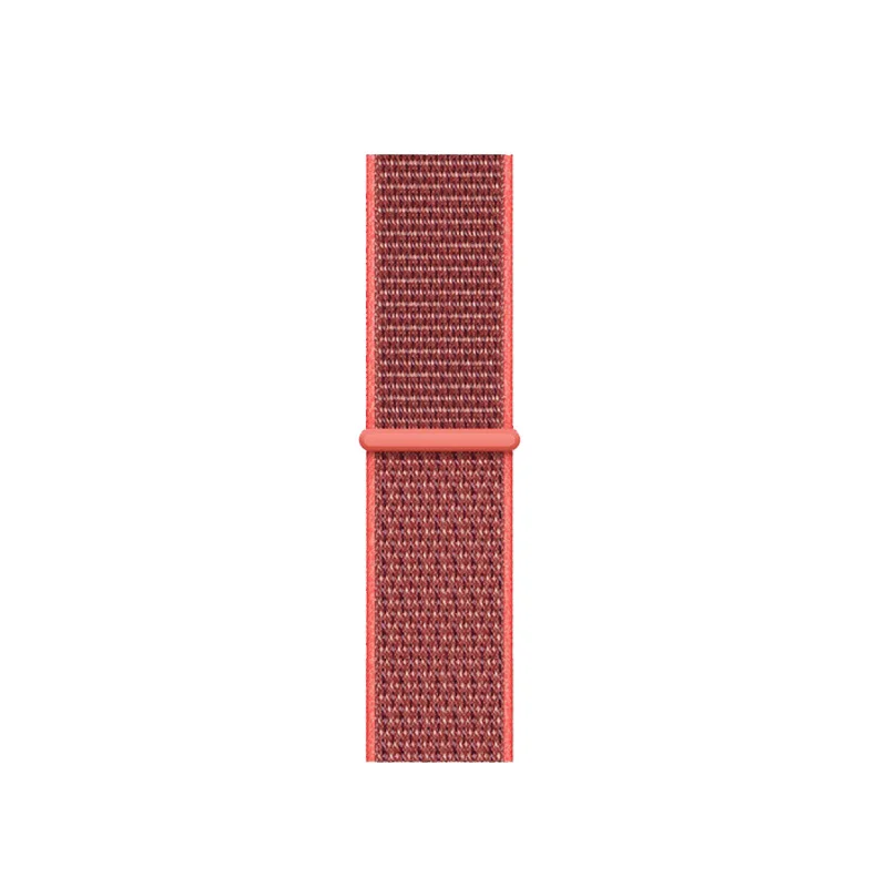 Color31 Nectarine Ремешок-петля для Apple Watch 3, 2, 1, 38 мм, 42 мм, мягкий дышащий сменный ремешок, Pulseira для iwatch 4, 40, 44 мм - Цвет ремешка: Color31 Nectarine