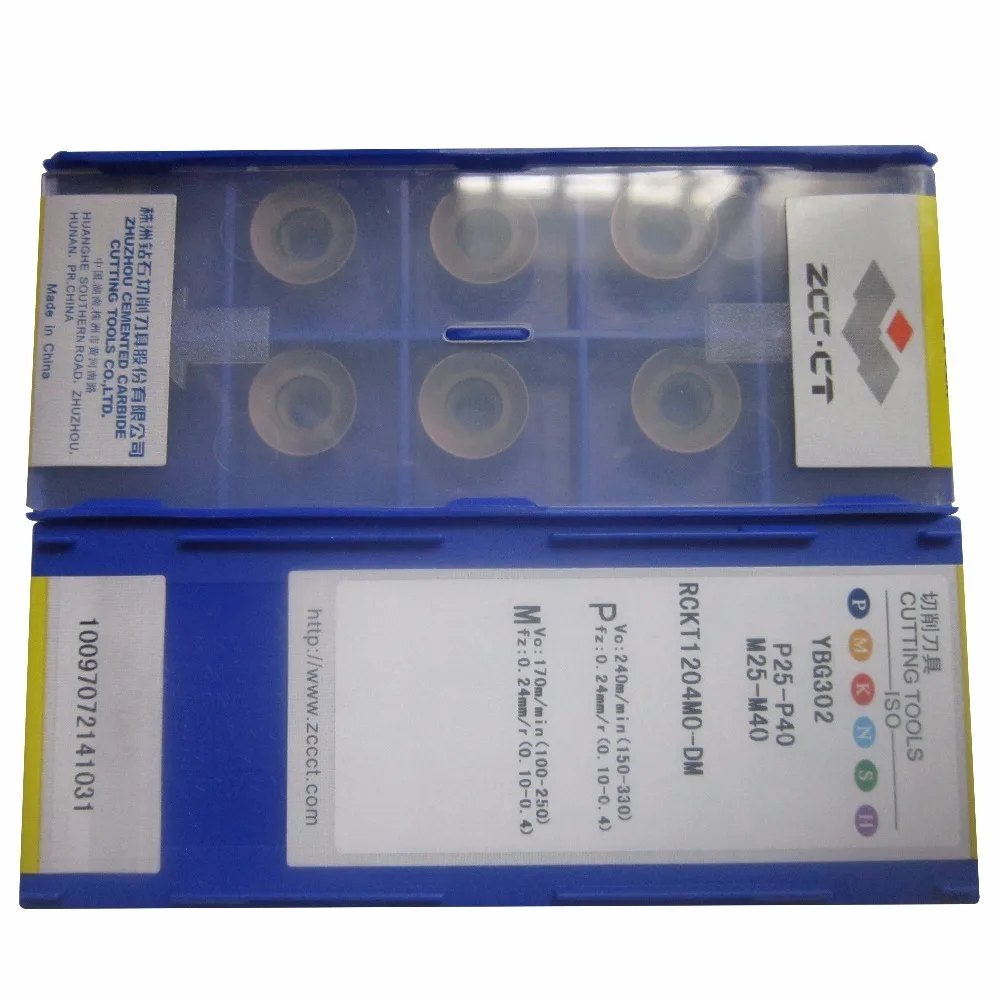 50 шт. ZCC CT RCKT1204MO DM YBG302 RCKT1204 zcc.ct вставка RCKT 1204MO ZCCCT режущий инструмент|Фреза| |
