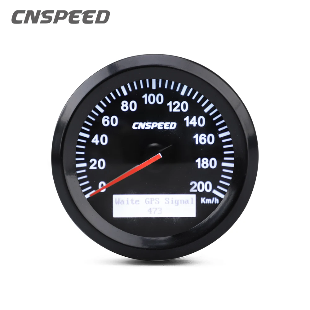 Universal 85MM GPS Speedometer Speed Gauge Pointer display Odometer 200