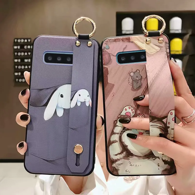 Браслет половины завернутый чехол для телефона чехол для samsung Galaxy S10 S9 S8 плюс S10e Note 9 8 10 A10 A30 A40 A50 A70 мягкая ТПУ подставка на заднюю панель