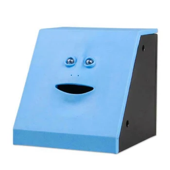 

Piggy Bank Intelligent Sensor with Sound Effect Facial Open Mouth Eating Money XH8Z