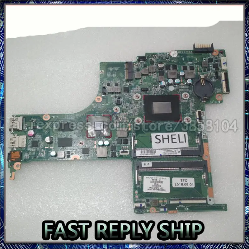 809408 001 501 601 DA0X21MB6D0 sheli для HP 15 AB R5 256M материнская плата ноутбуков ПК с A10 8700P