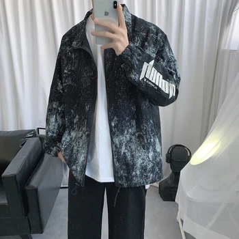

2020 Coat New style men's jacket letter printing loose casual jacket starry sky lapel outdoor jacket
