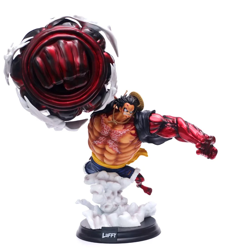 

One Piece GK Monkey D Luffy Gear 4 OverSize 50cm Pvc Anime Figure Model Gift Collection Desktop Decoration