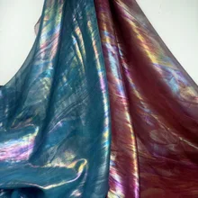 Сценическое платье для косплея, ткань бронзового шифона, блестящая 30D шелковая шифоновая ткань бронзового цвета, свадебное платье, костюм, материал сделай сам, 1 метр