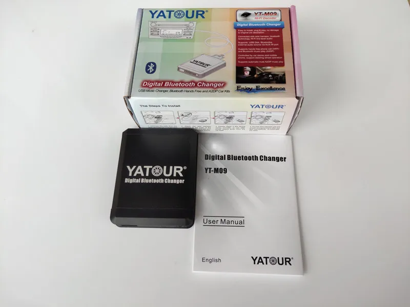 Автомобильная аудиосистема Yatour YTM09 Bluetooth USB AUX mp3 стерео для Audi радио хор 1/2