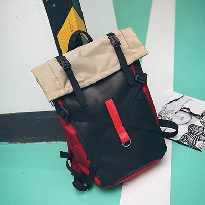 WEIXIER Bookbags Harajuku большой емкости школьные сумки подростка путешествия колледжа студента Mochila Bolsa сумка на плечо компьютер LQ-50 - Цвет: Серый