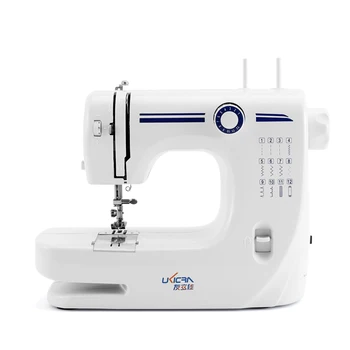 

Sewing Machine Home Multi-function Sewing Machine Dual-needle with Extend Workbench Reverse Function 2-speed 12 Stitches