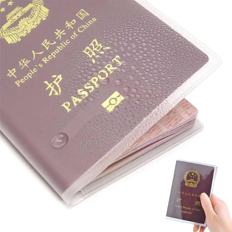 Прозрачный матовый защитный чехол для паспорта кошелек из ПВХ ID держатель карт s