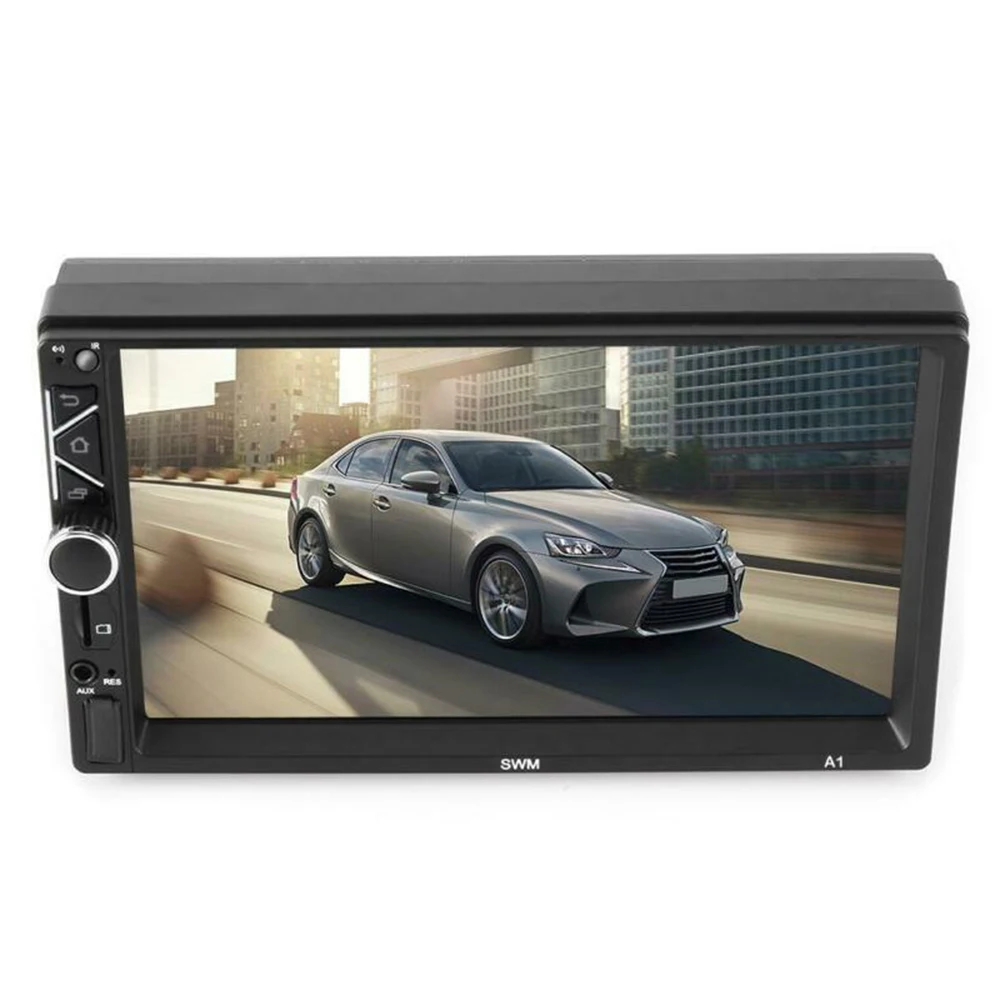 Gps Navi Wi-Fi Android 8,1 автомобильный стерео gps Navi MP5 плеер двойной 2Din Wi-Fi 7 дюймов 4 ядра BT с 4LED Cam