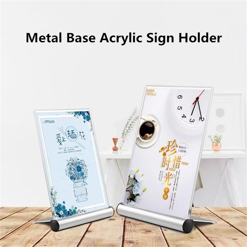 A5 L Shape Freestanding Clear Acrylic Poster Sign Holder Display Stand Photo Picture Frame Table Menu Paper Holder Stand a5 l shape freestanding clear acrylic poster sign holder display stand photo picture frame table menu paper holder stand