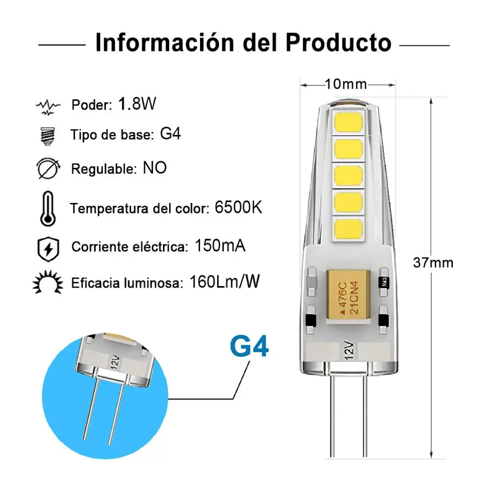 ExtraStar®G4/1.8W LED cooler lamp, fridge, freezer, warm white/cool white