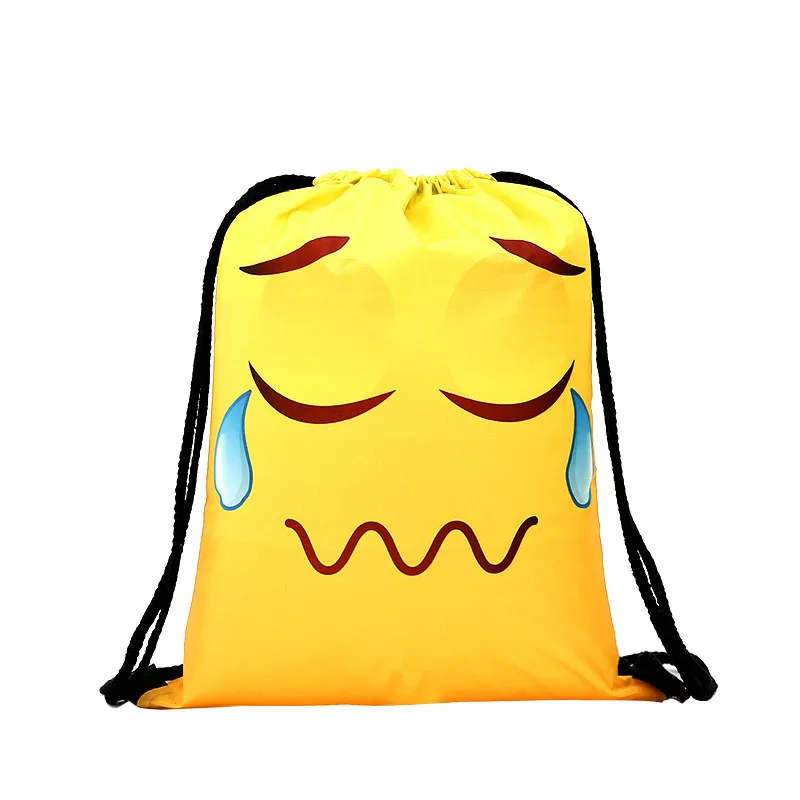 Drawstrin желтый Backpac kdrawstring сумка модные женские Печать Путешествия softback мужские повседневные сумки женские через плечо забавные новые 3D - Цвет: HH-2