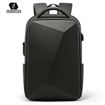 Fenruien Brand Laptop Backpack Anti-theft Waterproof School Backpacks USB Charging Men Business Travel Bag Backpack New Design 1