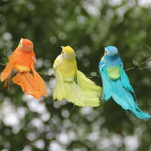 1 шт. Симпатичные искусственные пенные перья птицы красочные мини синица ремесло птицы DIY искусственный Воробей эмуляция украшения птица МОДЕЛЬ