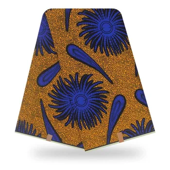 

2019 african wax prints fabric wax batik ankara block batik new design soft and breathable V-L