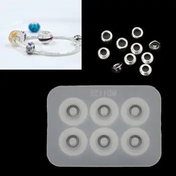 

One Pack S925 Beads Cap Silicone Mold Kit Add-a-Bead Bracelet Beads Jewelry DIY
