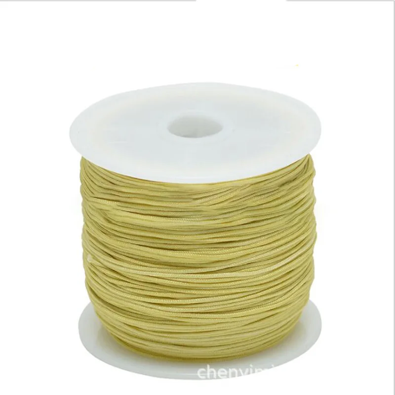 1Roll 0.8 1 1.5 mm Nylon Cord Thread Chinese Knot Macrame Cord Bracelet Braided String DIY Tassels Beading String Thread Jewelry 