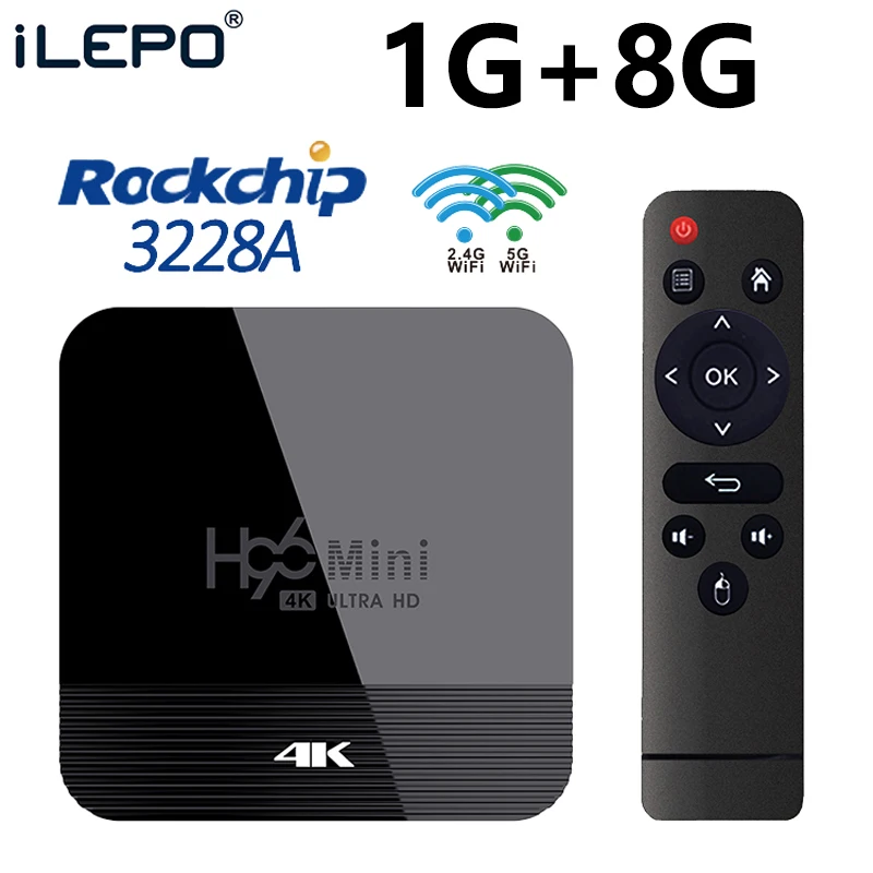 H96 мини H8 ТВ приставка android 9,0 HDMI 2,0 8 ГБ eMMC iptv подписка медиаплеер Европа Португалия RK3228A mag 256 PK X96 мини - Цвет: H96 MINI H8 1G8G