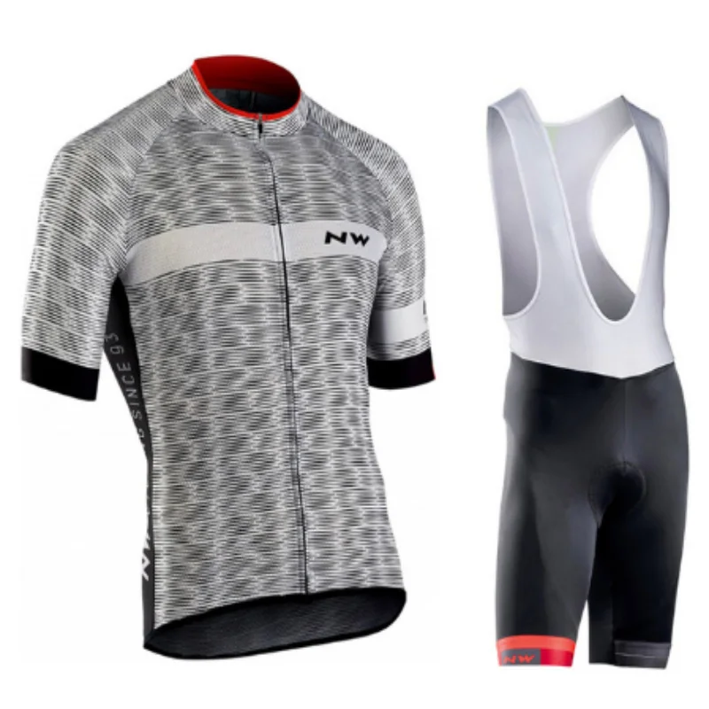 11 Jersey bib shorts NW Verano Ciclismo Jersey Conjunto Transpirable Equipo Carreras Deporte Bicicleta свитера цвета Омбре одежда для велоспорта Corta - Цвет: 11 Jersey bib shorts