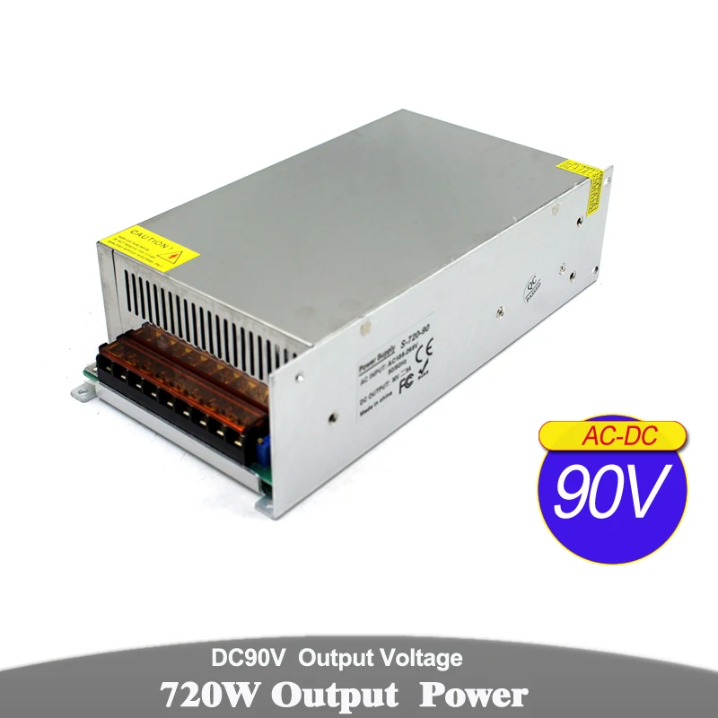 

Regulated Switch power supply 90V 8A 720W Driver Transformer 110V 220V AC DC90V SMPS For CNC Stepper Motor Machinery Equipment