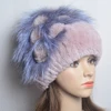 New Real Rex Rabbit Hair Luxury Woman Hat Fox Fur Beanies Caps Winter Women Hats Fashion Lady Warm Rex Rabbit Fur Knitted Hat 6