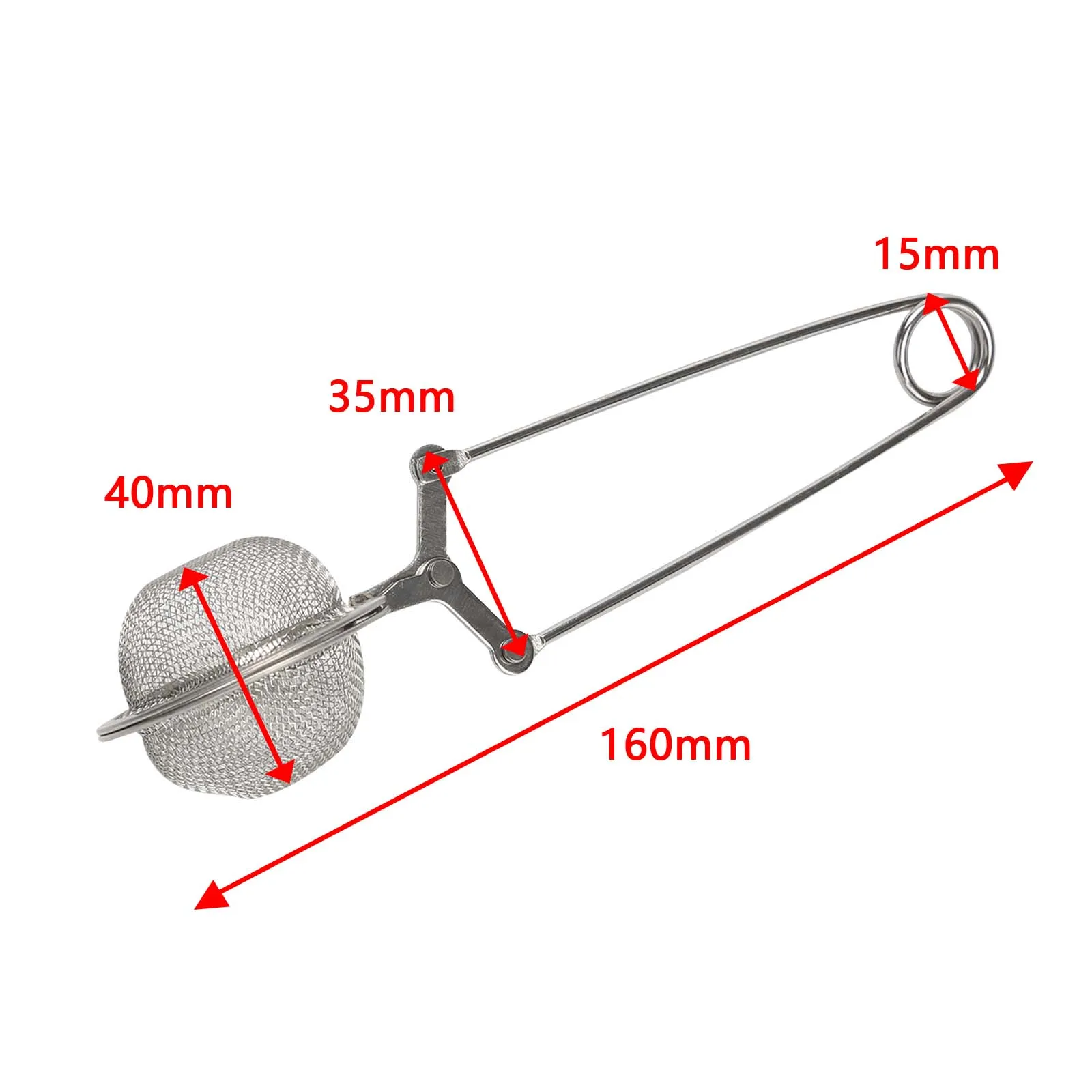 Ситечко для заварки чая из нержавеющей стали, сетчатый чайный горшок, фильтр для специй, посуда для напитков, кухонные аксессуары, зажим для ручки