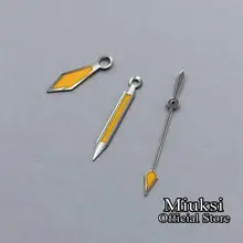 Miuksi серебряный край Светящиеся стрелки часов подходят ETA 2836 2824 2834 движение