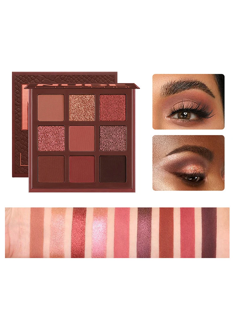 Eye Shadow Eye Shadow Plate 9 Colors Matte Glitter Makeup Set
