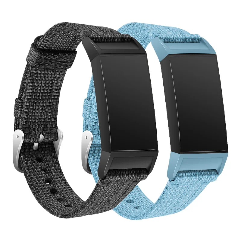 Новинка имитация официального плетеного холщового ремешка для Fitbit Charge 4 модный/классический холщовый
