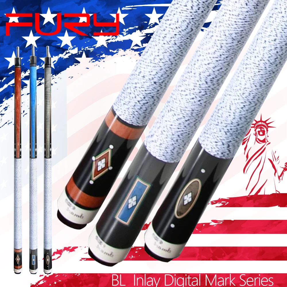 Official FURY BL 1 Pool Cue 13mm M Tip Selected