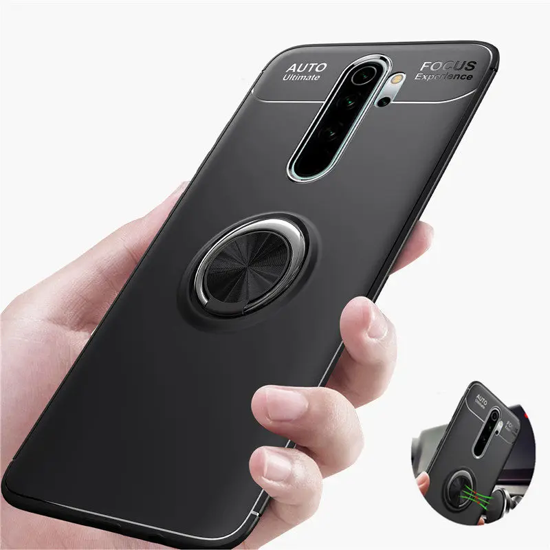 Роскошный бронированный чехол для Xiaomi Redmi Note 8 Pro магнитный автомобильный с