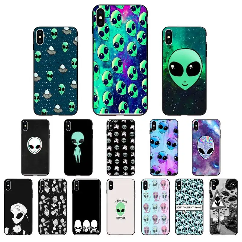 Alien Believe UFO ET симпатичный чехол для телефона iPhone SE2 11 Pro XS MAX XR 8 7 6 Plus 5 5S SE 12 mini 12ProMax |