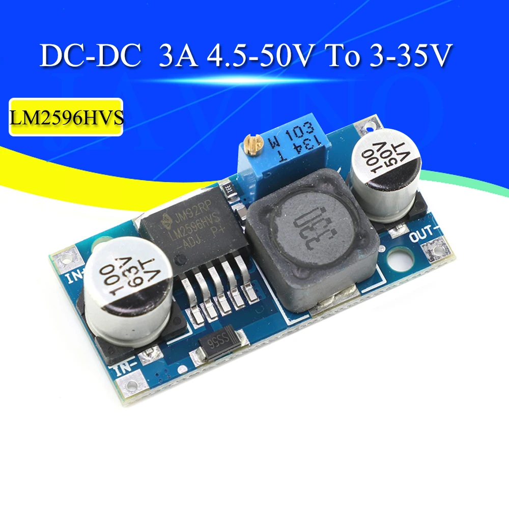 Convertitore DC-DC Step-down LM2596HV – 5-60V In Ingresso, 1,25-26V In Uscita, Fino A 3A