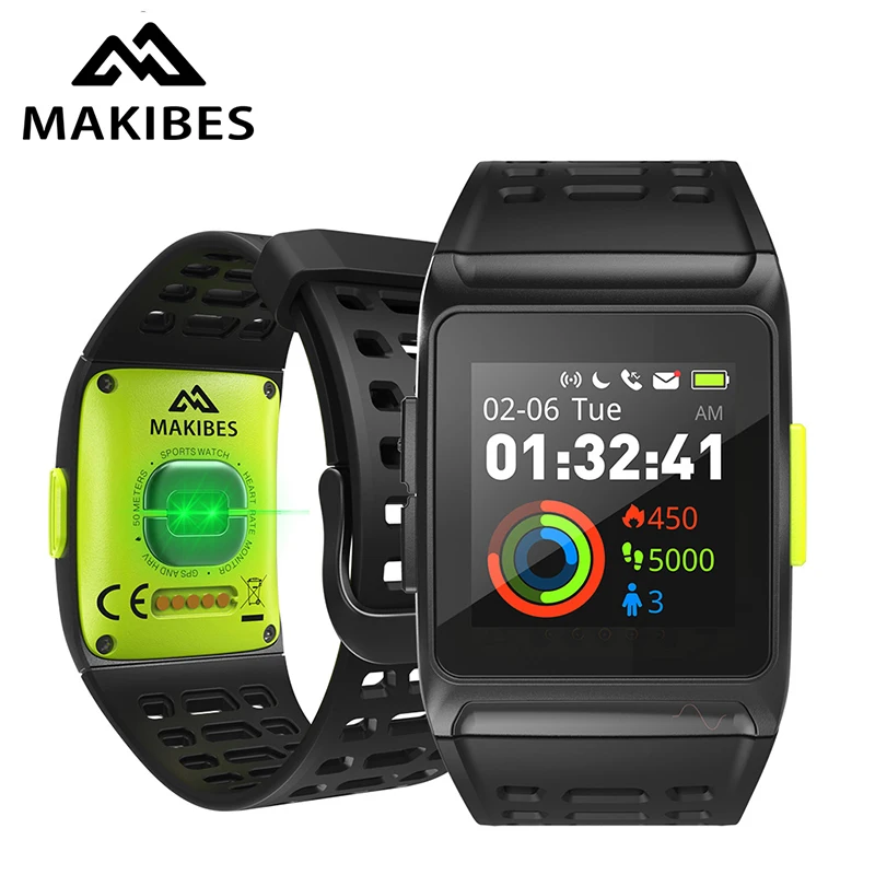  1111 Makibes BR1 GPS Männer der Frauen Smart Uhren Bluetooth Strava EKG PPG Armbanduhr Fitness Trac