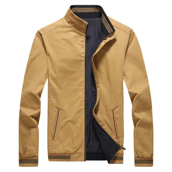 

The new man 2019 autumn fashion handsome youth leisure reversible jacket collar cotton jacket